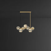 Luxury Brass Glass Pendant Lights for Kitchen
